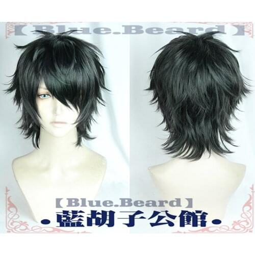 Tooru Fujisaki Short Black Wig Cosplay Costumes Yarichin Bitch Bu Club Heat Resistant Synthetic Hair Men Women Wigs