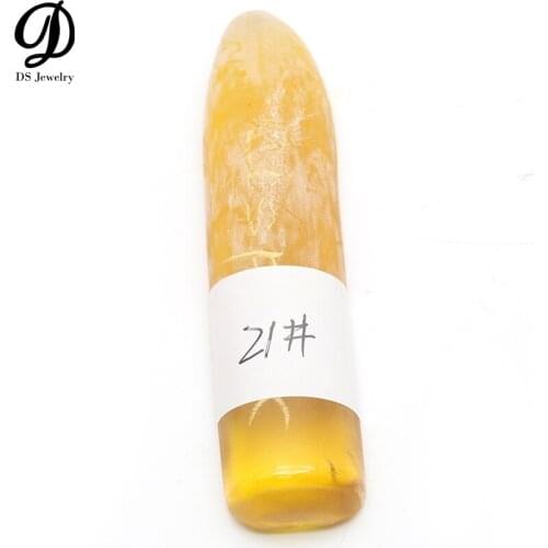 0.2 Kg Corundum 21# Yellow Synthetic Sapphire For Jewelry Making