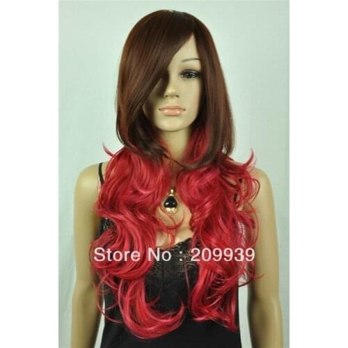 Kk 00170 2013 Hot Sale mix long curly cosplay wig