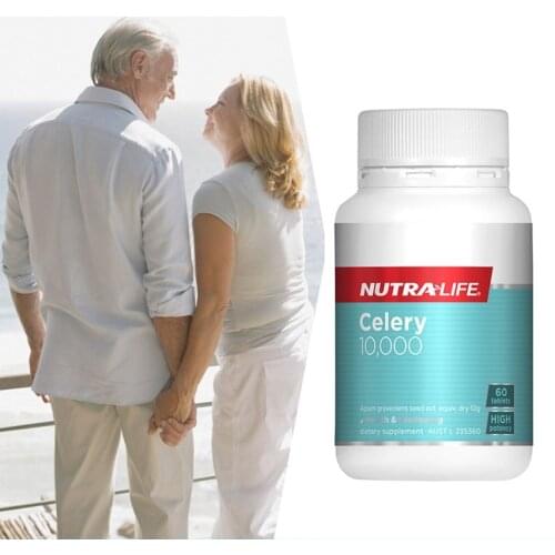Nutralife Celery Seed oil 10000mg 60Capsules Supplement for Arthritis Gout Rheumatism Relief Diuretic Fluid Retention Treatment