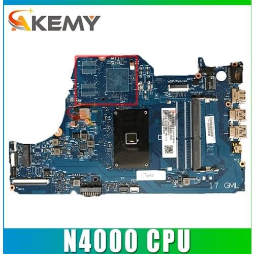17-BY motherboard Mainboard for HP laptop l22741-601 6050A2980801 SNAPE-6050A2980801-MB-A01(A1) CPU:N4000 DDR4 100% fully test