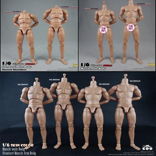 COOMODEL 1/6 BD001/BD002/BD003/BD004/BD007/BD008/BD009/BD010 Skin Color Muscle Male Body Model