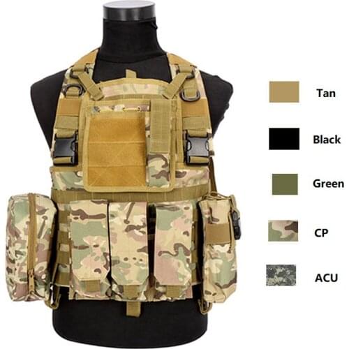 Multicam CP Camo Vest RRV Molle Airsoft Tactical Vest Military Combat Assault Chest Rig Paintball Police Body Armor Hunting Vest
