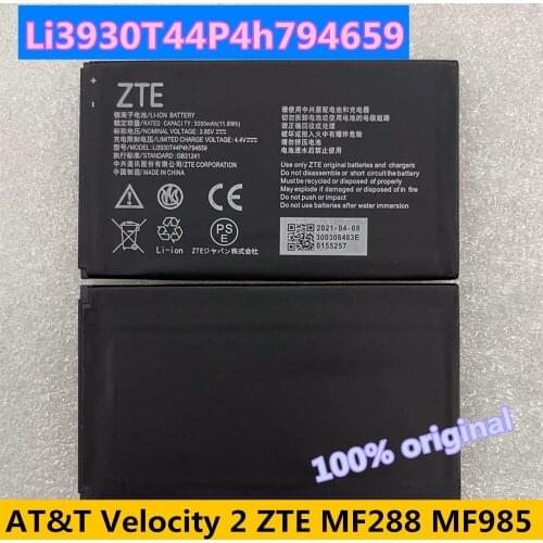 Original 3000mAh Li3930T44P4h794659 Battery For AT&T Velocity 2 ZTE MF288 MF288NB MF985 AT&T Batteries