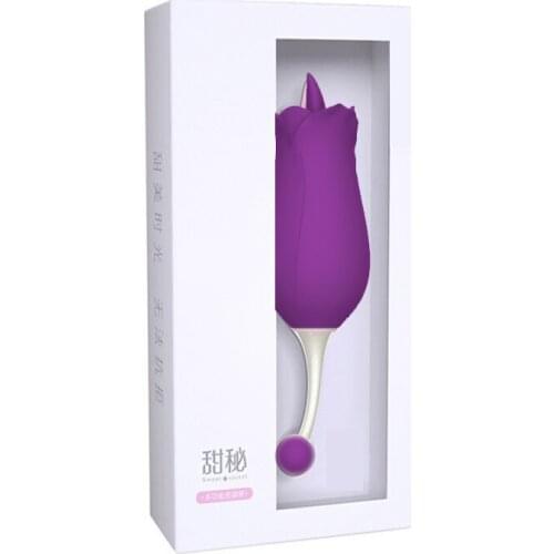 Rose Vibator Sex Toys Tongue Licking Stimulation Clitoris Vibrator Nipples Massager Blowjob Female Masturbator For Women Adults