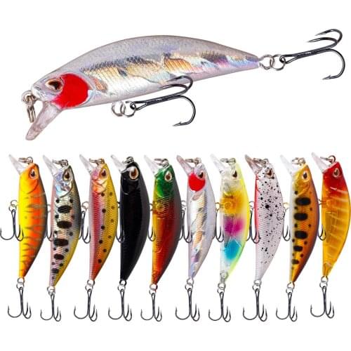 Mini Minnow Fishing Lures 5.5cm 5g Sinking Artificial plastic Hard Bait Jerkbait High Quality Crankbait Bass Trout pike Tackle