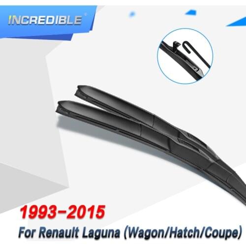 INCREDIBLE Wiper Blades for Renault Laguna Mk1 / Mk2 / Mk3 Fit Hook Arms / Bayonet Arms Model Year from 1993 to 2015