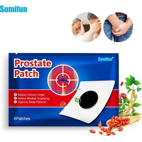 Sumifun 6Pcs Prostatitis Prostate Treatment Patches Man Prostatic Navel Plaster Man Kidney Patch Strengthen Kidney Herbs Plaster