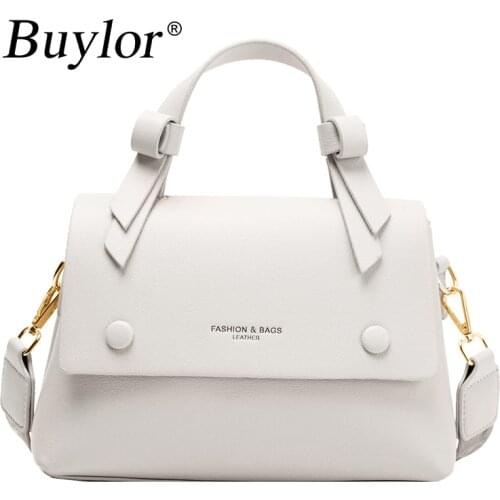 Buylor Female Bag Bow Knot Elegant Ladies Handbag Western Style Wide Shoulder Strap Shoulder Diagonal Bag