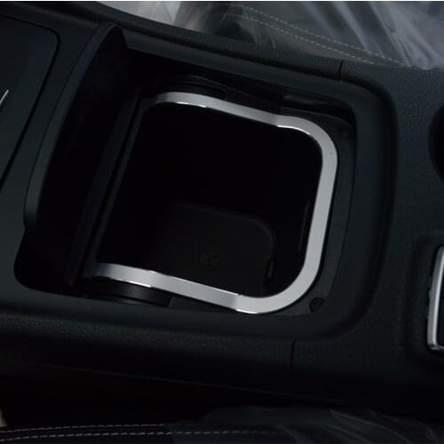 Center Console Storage Box Frame Decoration Cover Trim For Mercedes Benz CLA C117 GLA X156 A W176 Class Aluminium Alloy