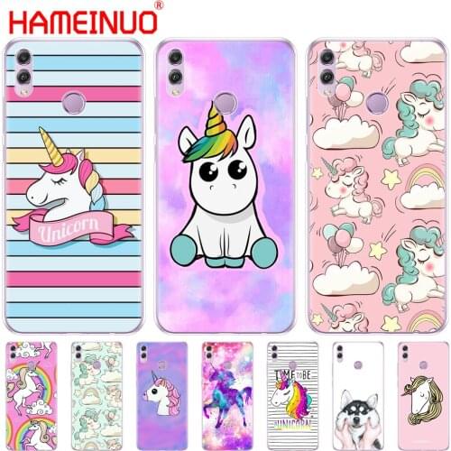 Cover Phone Case For Huawei NOVA 3 3i Mate 20 Pro 20X For Honor 8x Max Note 10 Coque Shell Rainbow Unicorn Cute