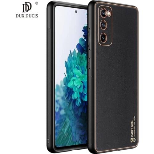 For Samsung Galaxy S20 FE Case Fashion Premium Genuine PU Leather & TPU Bumper Case For Samsung S20 FE 5G Shockproof Back Cover