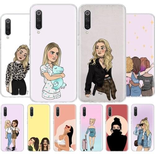 Girlfriends Girls Bff Best Friends Phone Case For Xiaomi MI 8 9 10 5X 6X A1 A2 A3 CC9E 9T NOTE10 Pro Lite Cover Coque soft Silic