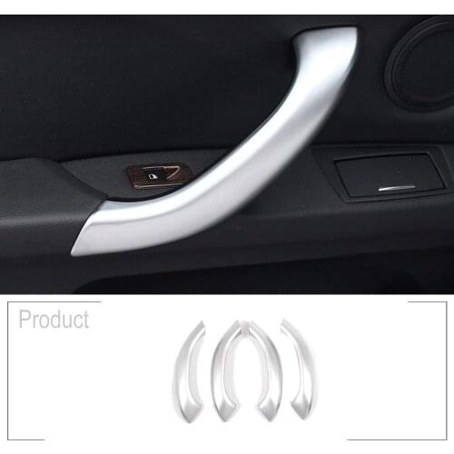 For BMW X1 F48 X2 F47 2016 2017 2018 2019 2020 ABS Style Car Interior Door Handle Protector Cover Trim 4pcs