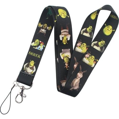 ER159 Movie Green Monster Giant Neck Strap Lanyards ID Badge Card Holder Keychain Phone Gym Strap Webbing Necklace Gift