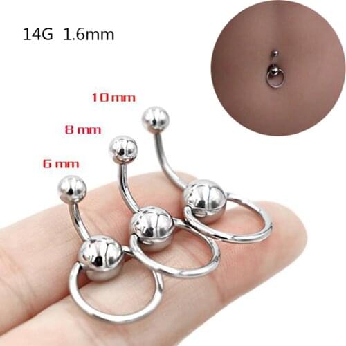 1Pc Belly Button Rings Surgical Steel Navel Rings Belly Piercing Nombril Ombligo Women Men Body Jewelry Sexy Bell Rings