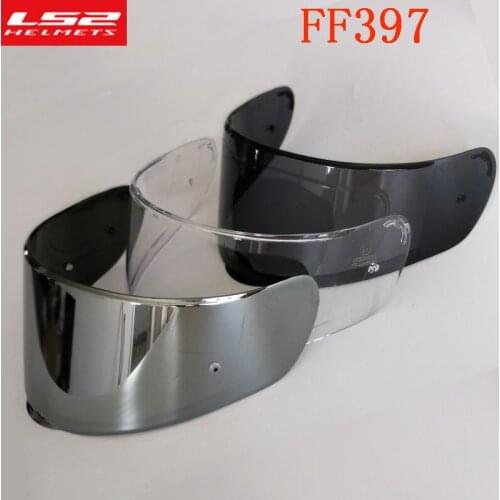 LS2 FF397 Helmet Visor Carbon Fiber LS2 full face motorcycle helmet Lens black silver glasses suitable for helmet FF397