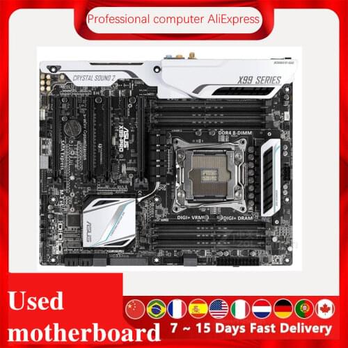 For ASUS X99-PRO Original Used Desktop X99 X99M 2011 Socket LGA 2011 Core i7 LGA2011 V3 DDR4 Motherboard