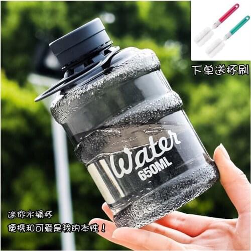 Mini Bucket Water Cup Personality Korean Creative Water Cup Plastic Portable Korean Creative Colorful My Water Bottle FF70P