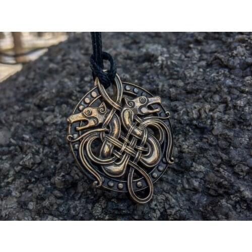 Nordic series Wolf Pendant Viking Necklace Mens necklace