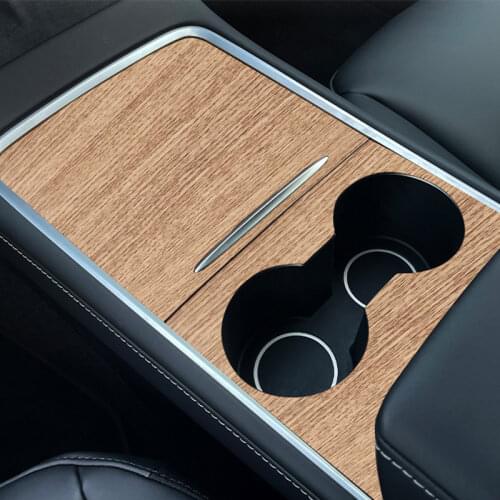 2021 new car central control panel For Tesla Model 3 protective patch Central control patch For Tesla Model Y Accessories Wood