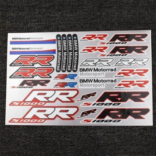 New Motorcycle Fuel Tank Sticker Wheel Helmet Waterproof Reflective Logo Suitable for BMW S1000RR S1000 RR S 1000 RR