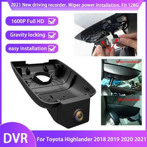 New ! Easy to install Car DVR Video Recorder Dash Cam Camera For Toyota Highlander 2018 2019 2020 2021 Novatek 96675+SONY MX307