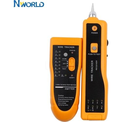 Nworld Ethernet UTP STP RJ11 RJ45 Cat5 Cat6 Telephone Wire Tracker Lan Tester Cable Tracker Network Tools Wiring Tester