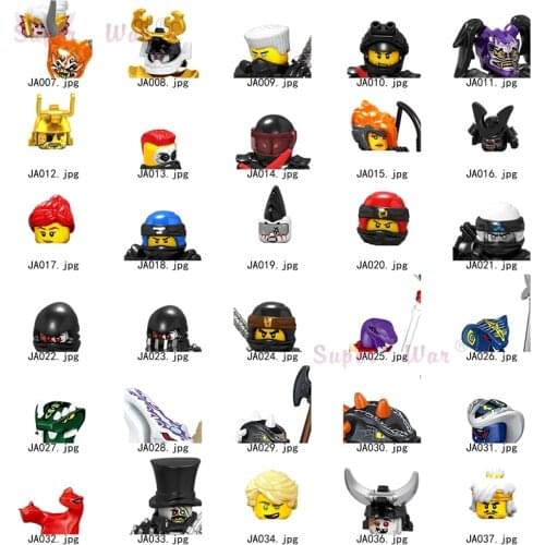 Single Ninja Kai Jay Cole Karlof BOLOBO Nya Ronin Pythor Pythor Kapau Figures Head accessories Building Blocks toys Series-083