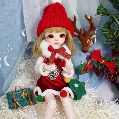 Dream Fairy 1/6 Doll BJD Clothes Christmas Costume for 30cm Ball Jointed Dolls Makeup BJD Dolls Outfits Gift for Girls