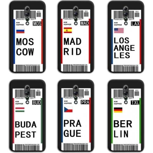 World Country Label Air Tickets Phone Case For Oppo A5 A9 2020 Reno2 z Renoace 3pro A73S A71 F11