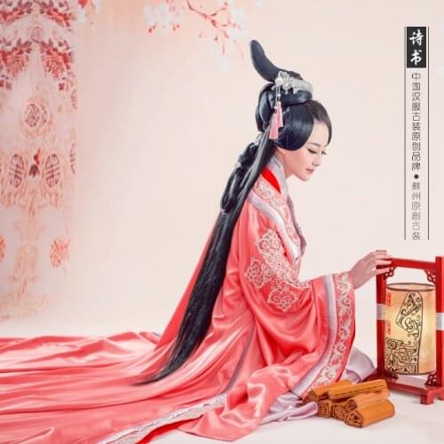 Traditional Han Dynasty Costume Hanfu Embroidery Female Costume Similar to TV Play Legend of BanShu Design Photography Costume