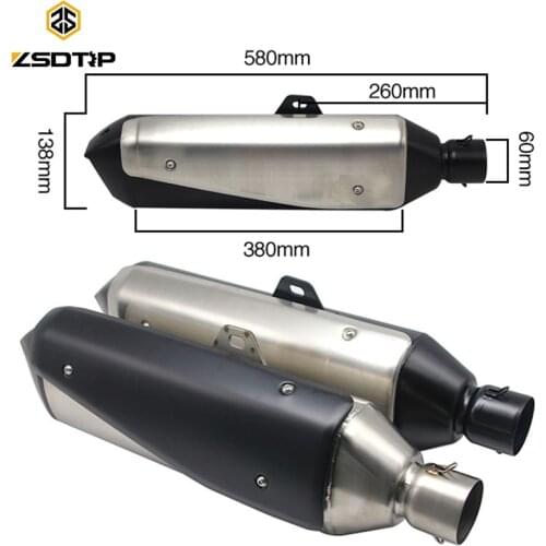 ZSDTRP For BMW G310GS S1000XR Motorcycle Exhaust Pipe Muffler NC750X/CBF1000/TRK502 Exhaust tubo escape moto escapamento de moto