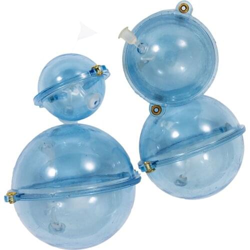 5pcs/lot Fishing hollow floating ball ABS Plastic Balls Blue 25/32/40/47mm Bubble Floats Tackle Sea Fishing Outdoor Accessorie