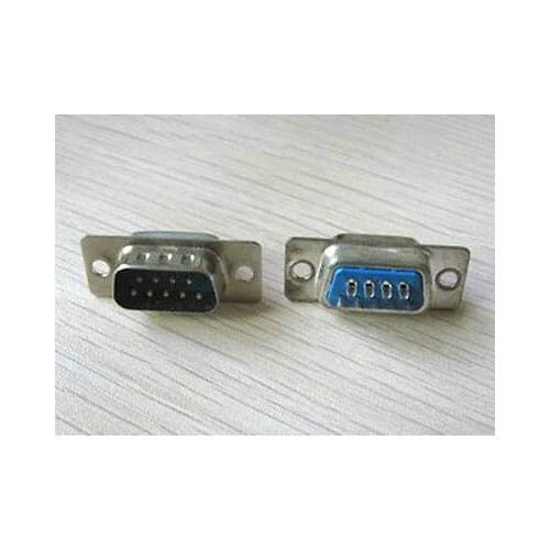 50pcs 9 Pin D-SUB Male DB9M Female DB9F Solder Type Connector DB9