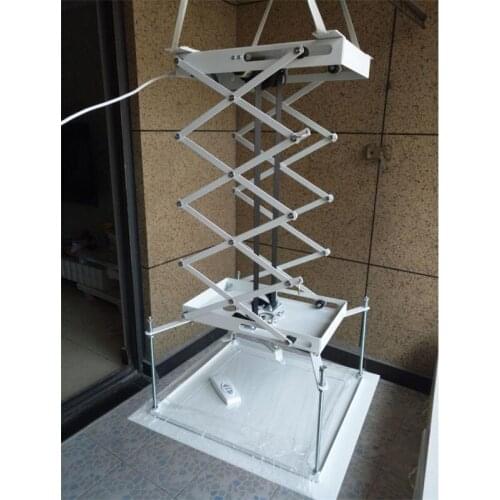 70cm Projector bracket motorized electric lift scissors with Remote Electric Ceiling Mount Bracket For Cinema Church Hall School