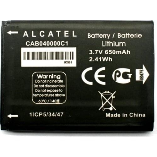 2019 New 650mAh Battery For Alcatel OT1035D CAB0400000C1 OT-1035D OT-1016D OT-1052D One Touch 232 1013X