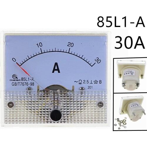 AC Analog Meter Panel 30A AMP Current Ammeters 85L1 0-30A Gauge