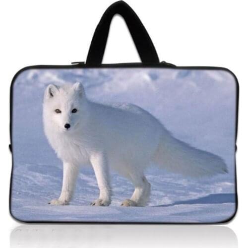 White Fox Laptop Sleeve Bag Laptoptas Bags For MacBook Air Pro Ratina Notebook Case Cover For Dell HP Laptophoes 14 Inch
