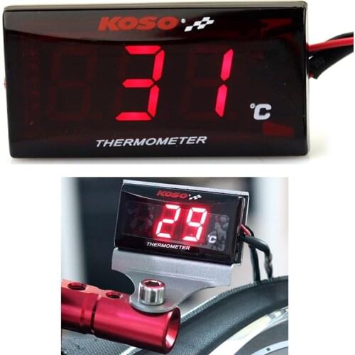 Universal 12V motorcycle thermometer Digital thermometer for water temperature, display meter, torque adapter Sensor