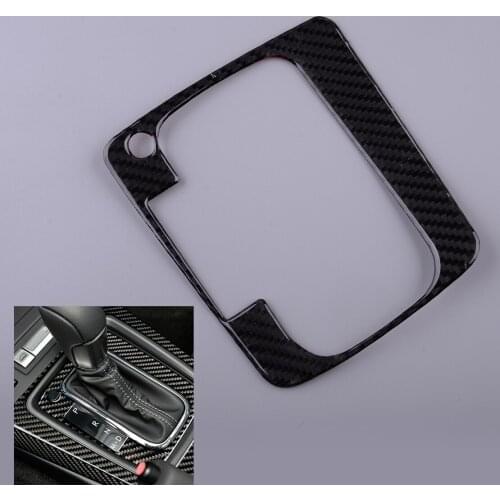 Car Gear Shift Panel Cover Trim Frame Decor Carbon Fiber Fit for Subaru Forester 2013 2014 2015 2016 2017 2018 Left Hand Drive