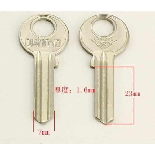 A114 Wholesale Locksmith Brass House Home Door Blank Empty Key Blanks Keys 25 pieces/lot