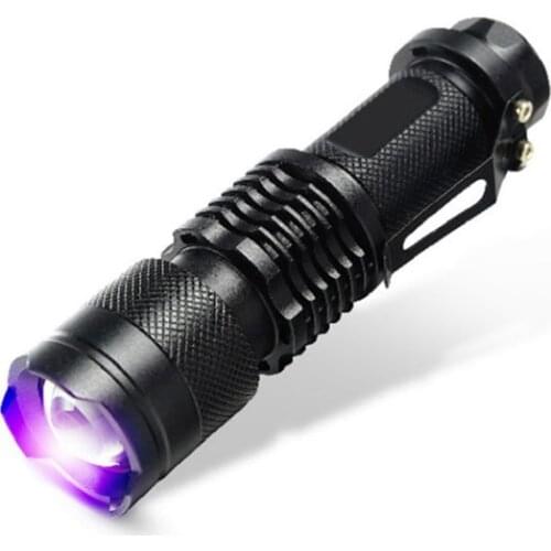 Watton Wt-303 Mini flashlight Showing the fake money Mini UV flashlight black purple light Showing the fake money Hunting, campi