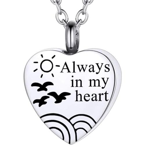 Memorial Urn Necklace For Memory Unisex Stainless Steel Pet,Dog/Cat Jewelry Paw Print Cremation Jewelry Ashes Holder Pet