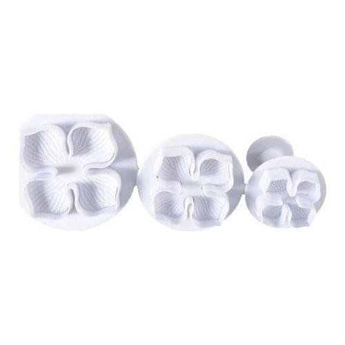 Fondant Cake Cookie Decorating Plum Flower Sugarcraft Plunger Cutter Mold