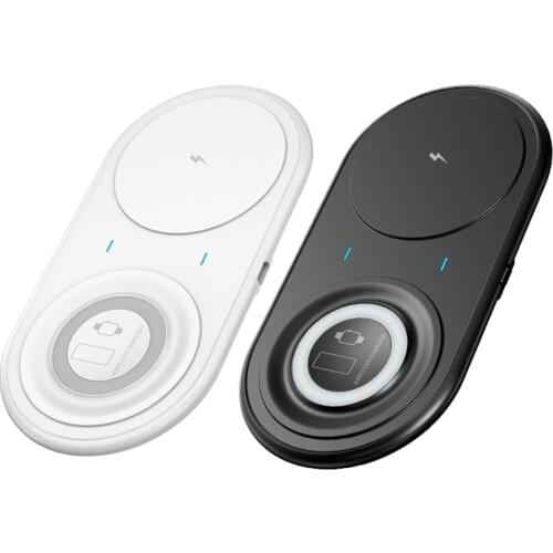 Portable Qi Type C Android 15W Fast Wireless Phone Charger Pad Smart Mobile Wireless Charger For iPhone 12 11 Airpods Pro iWatch