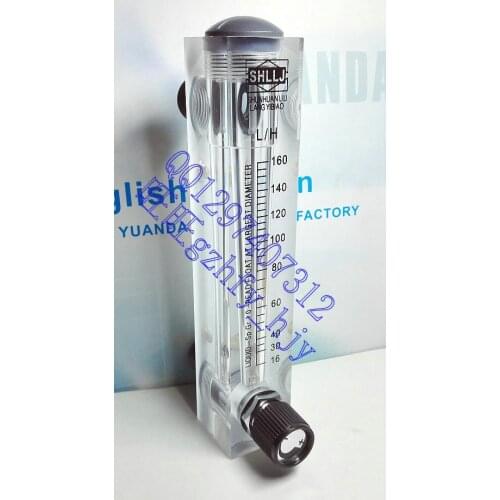 LZM-15T adjustable panel flowmeter flow meter 16-160LPH liquid flowmeter
