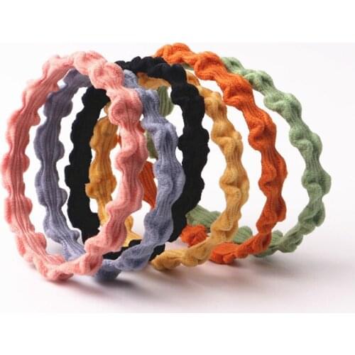 6pcs/lot Woman High Elastic Foundation Hair Elastic Band Girls Simple Hair Rope Hair Accessories