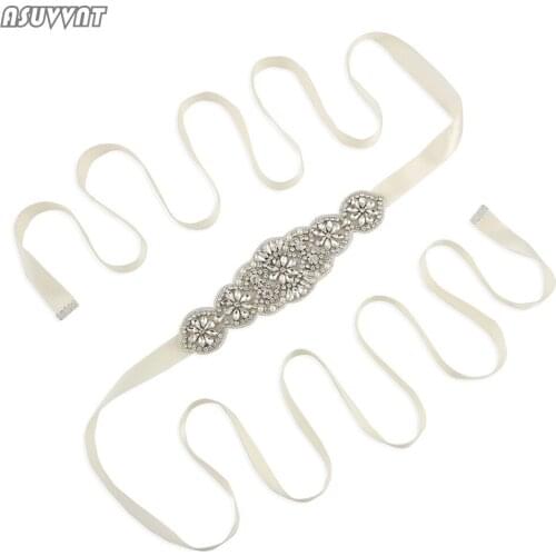 Luxury Belt For Women Wedding Bridal Belt Applique Bridesmaid Belt Crystal Sash Rhinestone Belt For Wedding Evening Party Dress