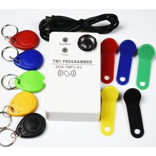 TM RFID Copier Duplicator handheld RW1990 TM1990 TM1990B ibutton DS-1990A I-Button 125KHz EM4305 T5577 EM4100 TM card Reader